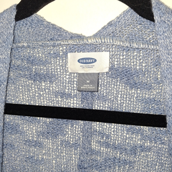 💙Old Navy Blue Textured Short Sleeve Cardigan - Picture 6 of 8